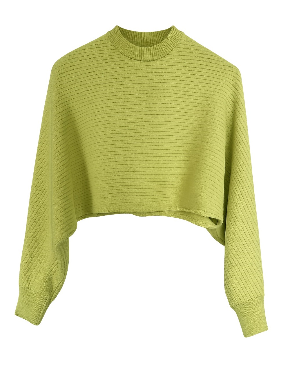 Wilfred Neon Lime Ribbed Knit Sweater